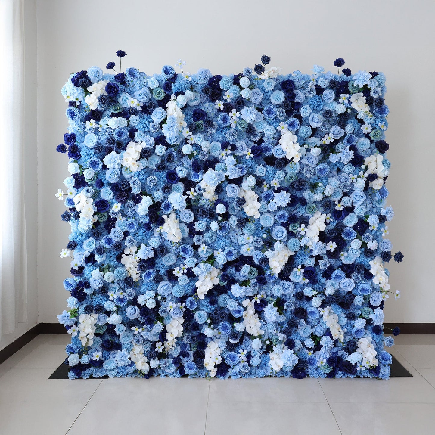 🔥[Hot sale]🔥 Blue Ombre Floral Extravaganza Wall: A Serene, Luxurious Masterpiece for Elegant Celebrations