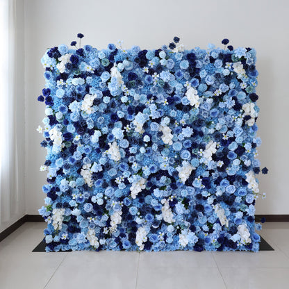 🔥[Hot sale]🔥 Blue Ombre Floral Extravaganza Wall: A Serene, Luxurious Masterpiece for Elegant Celebrations