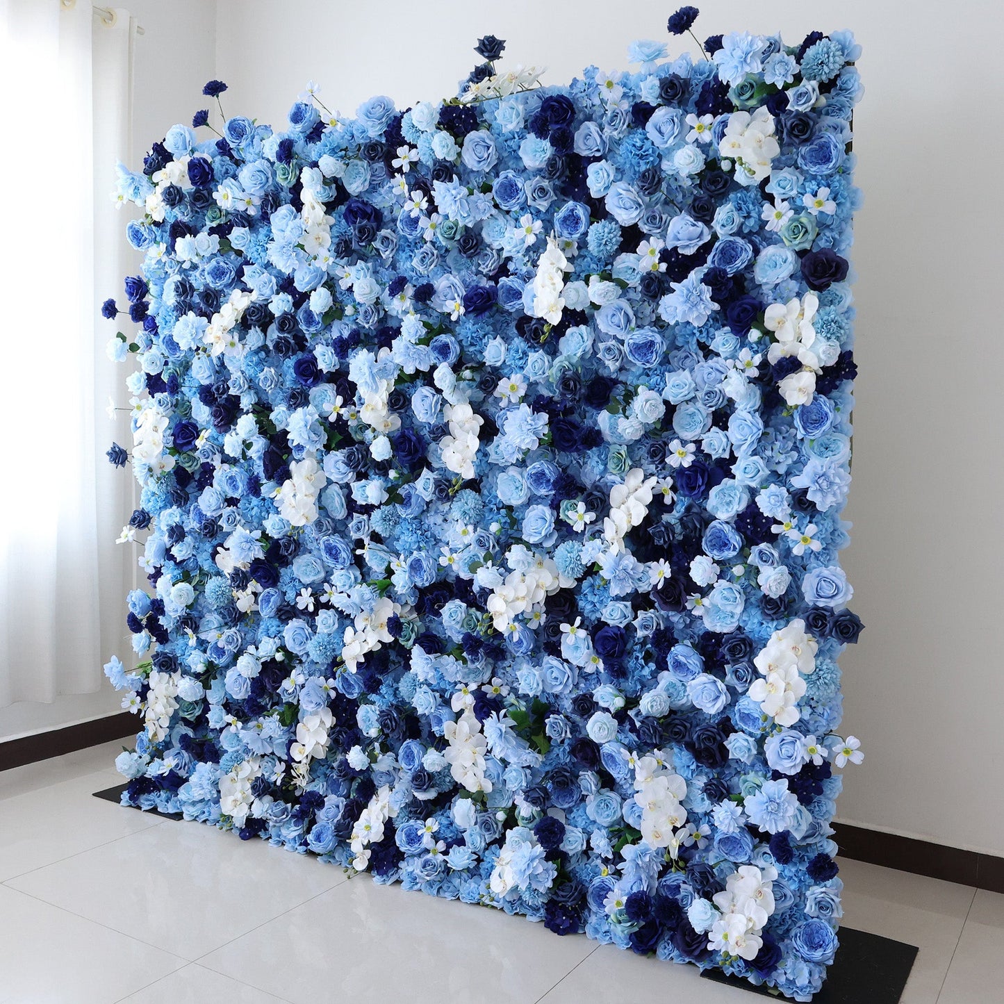 🔥[Hot sale]🔥 Blue Ombre Floral Extravaganza Wall: A Serene, Luxurious Masterpiece for Elegant Celebrations