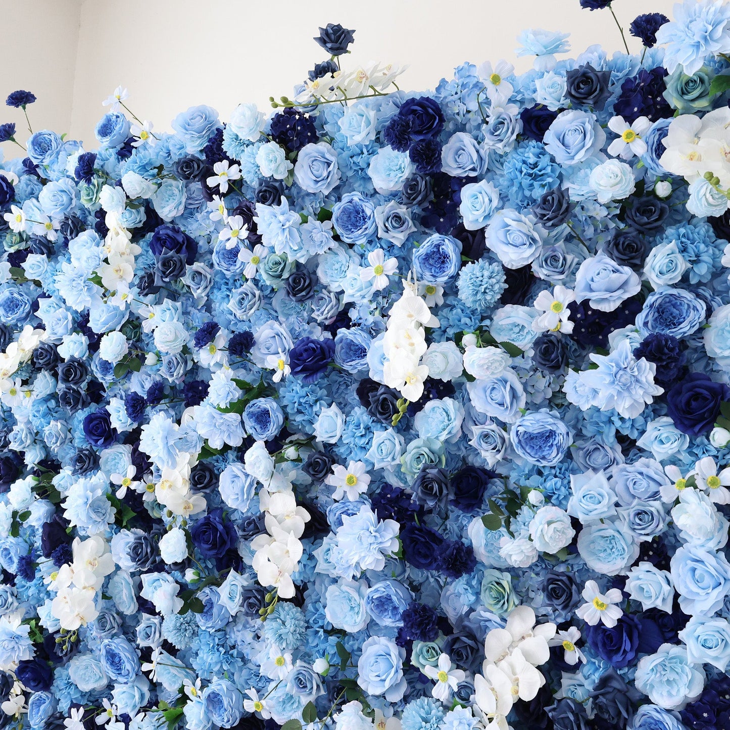 🔥[Hot sale]🔥 Blue Ombre Floral Extravaganza Wall: A Serene, Luxurious Masterpiece for Elegant Celebrations