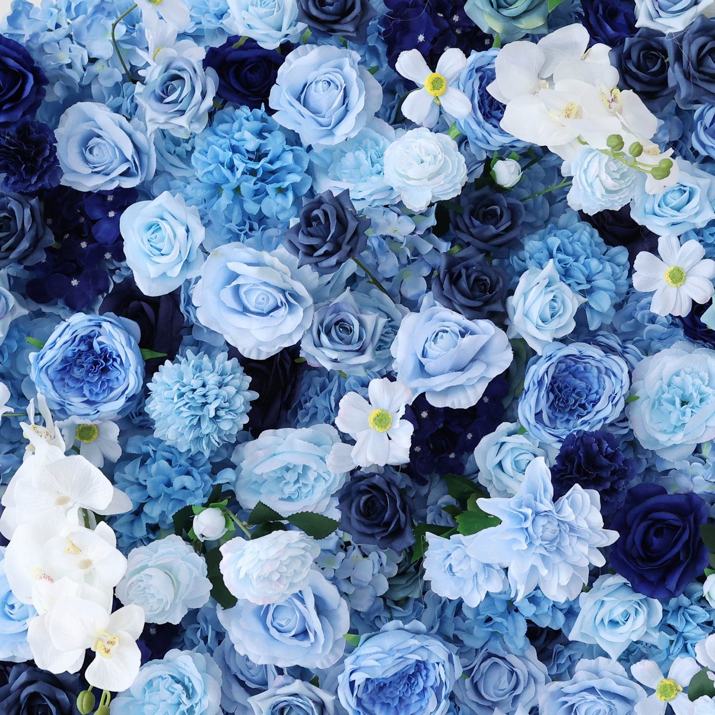 🔥[Hot sale]🔥 Blue Ombre Floral Extravaganza Wall: A Serene, Luxurious Masterpiece for Elegant Celebrations