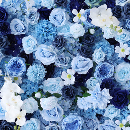 🔥[Hot sale]🔥 Blue Ombre Floral Extravaganza Wall: A Serene, Luxurious Masterpiece for Elegant Celebrations