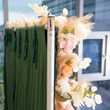 🔥[Hot sale]🔥 Roll Up Fabric Artificial Flower Wall Wedding Backdrop, Floral Party Decor, Event Photography