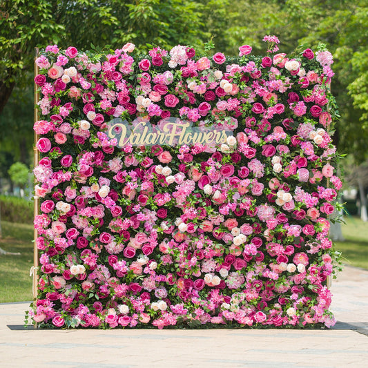 🔥[Hot sale]🔥 Radiant and Enchanting Multishade Pink Artificial Flower Backdrop by