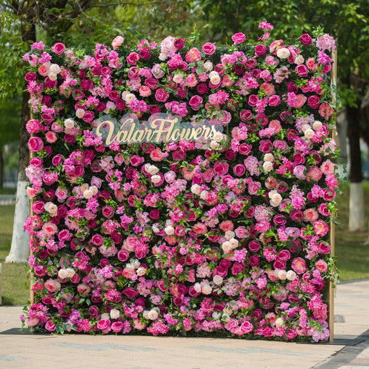 🔥[Hot sale]🔥 Radiant and Enchanting Multishade Pink Artificial Flower Backdrop by