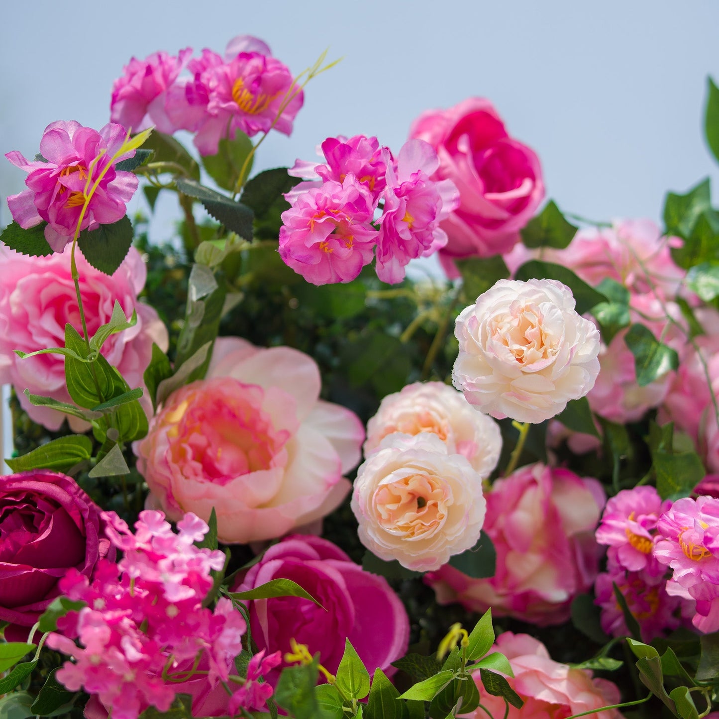 🔥[Hot sale]🔥 Radiant and Enchanting Multishade Pink Artificial Flower Backdrop by