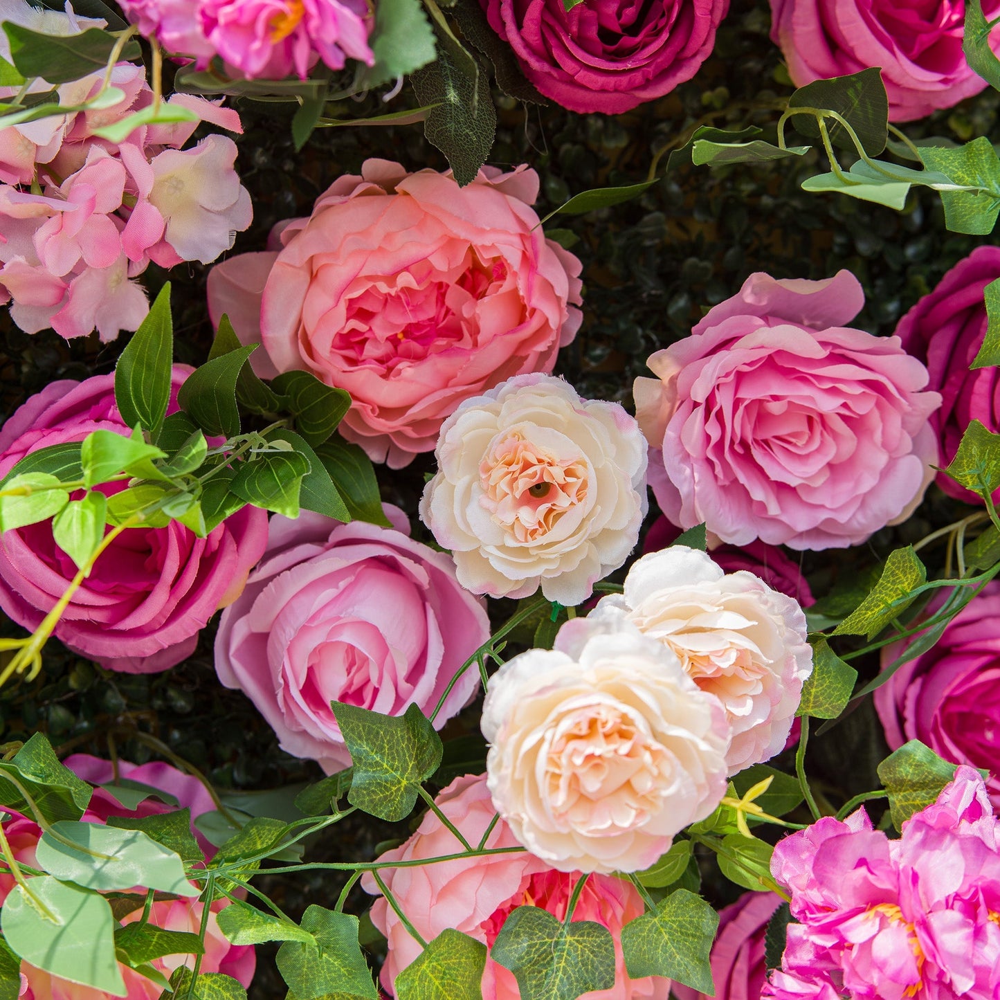 🔥[Hot sale]🔥 Radiant and Enchanting Multishade Pink Artificial Flower Backdrop by