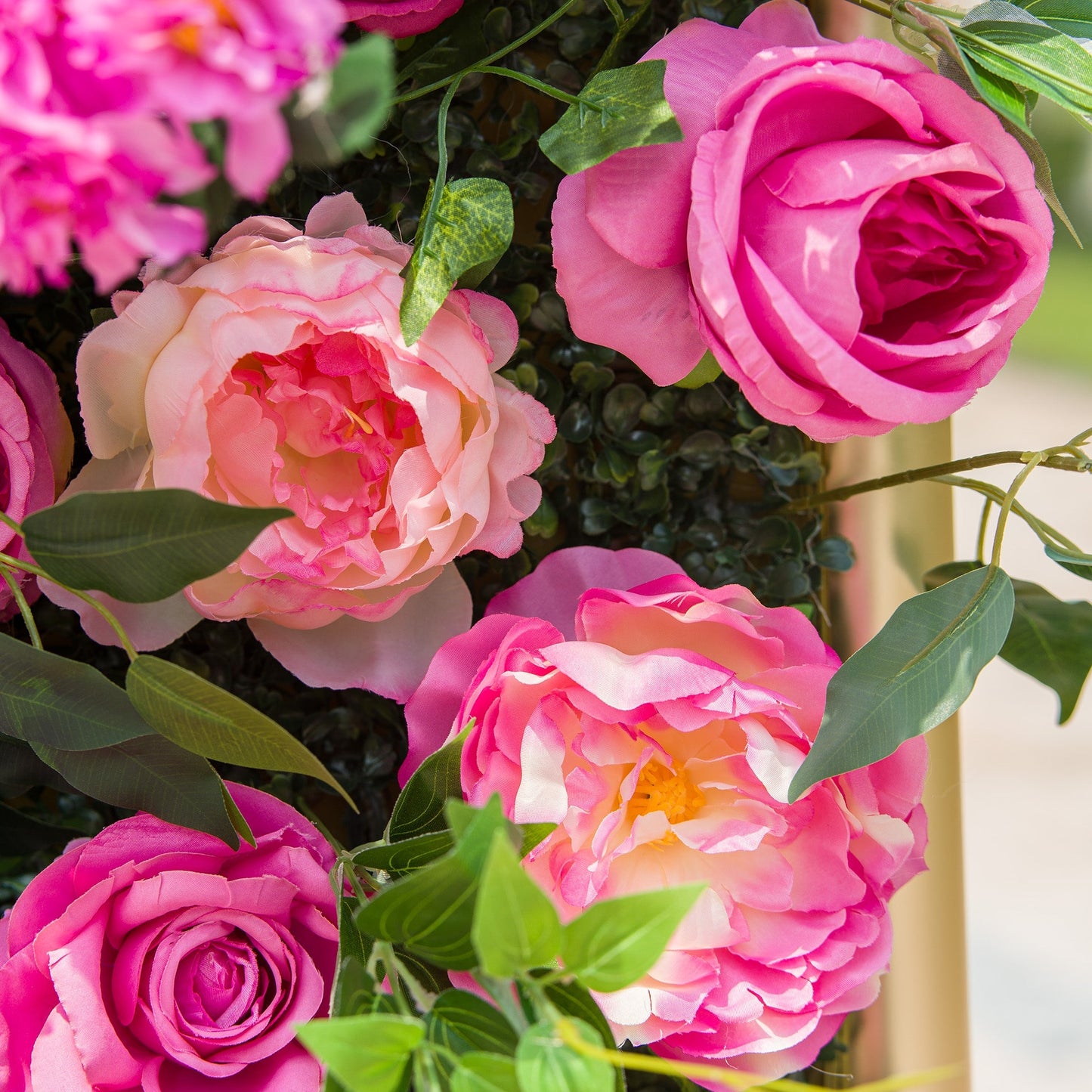 🔥[Hot sale]🔥 Radiant and Enchanting Multishade Pink Artificial Flower Backdrop by