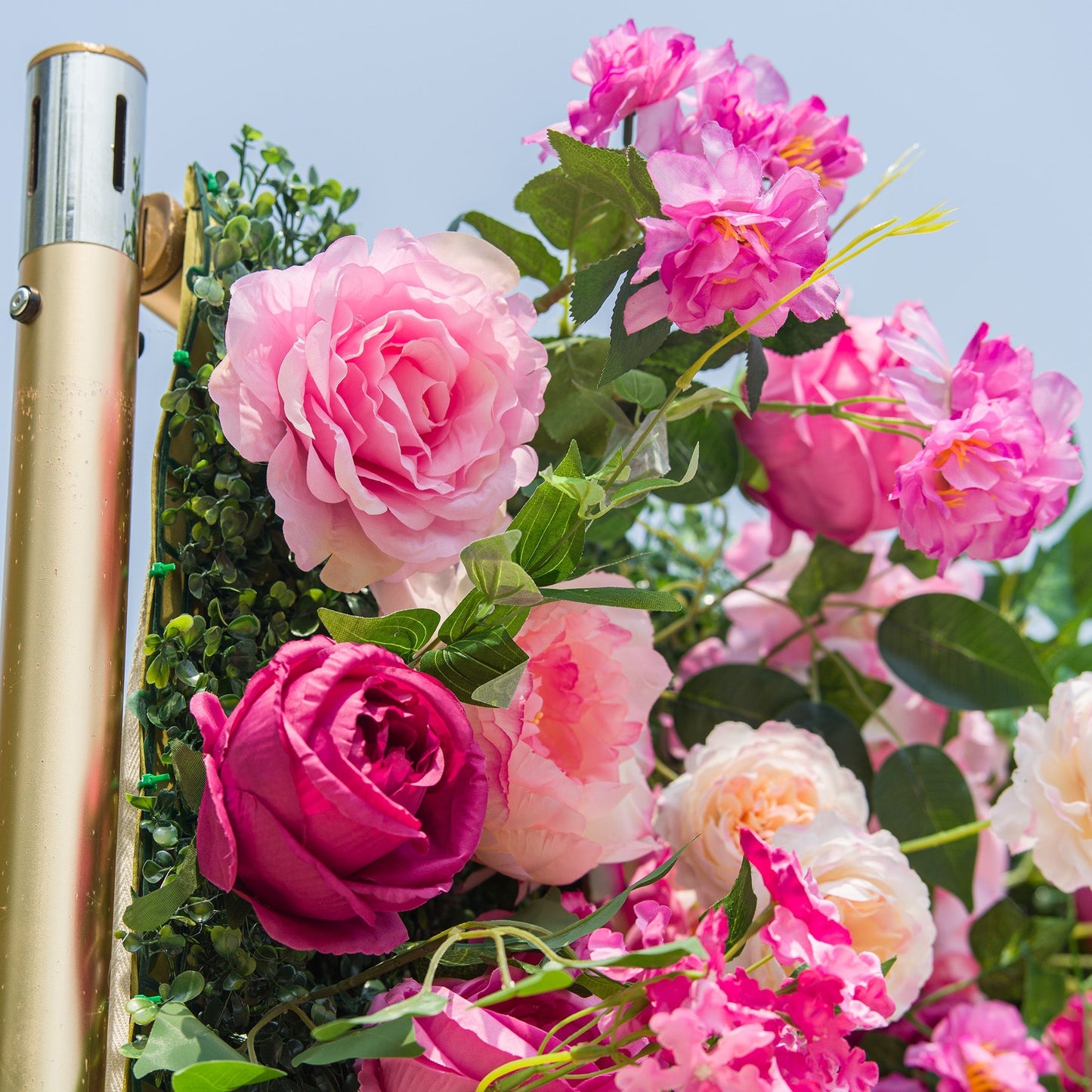 🔥[Hot sale]🔥 Radiant and Enchanting Multishade Pink Artificial Flower Backdrop by
