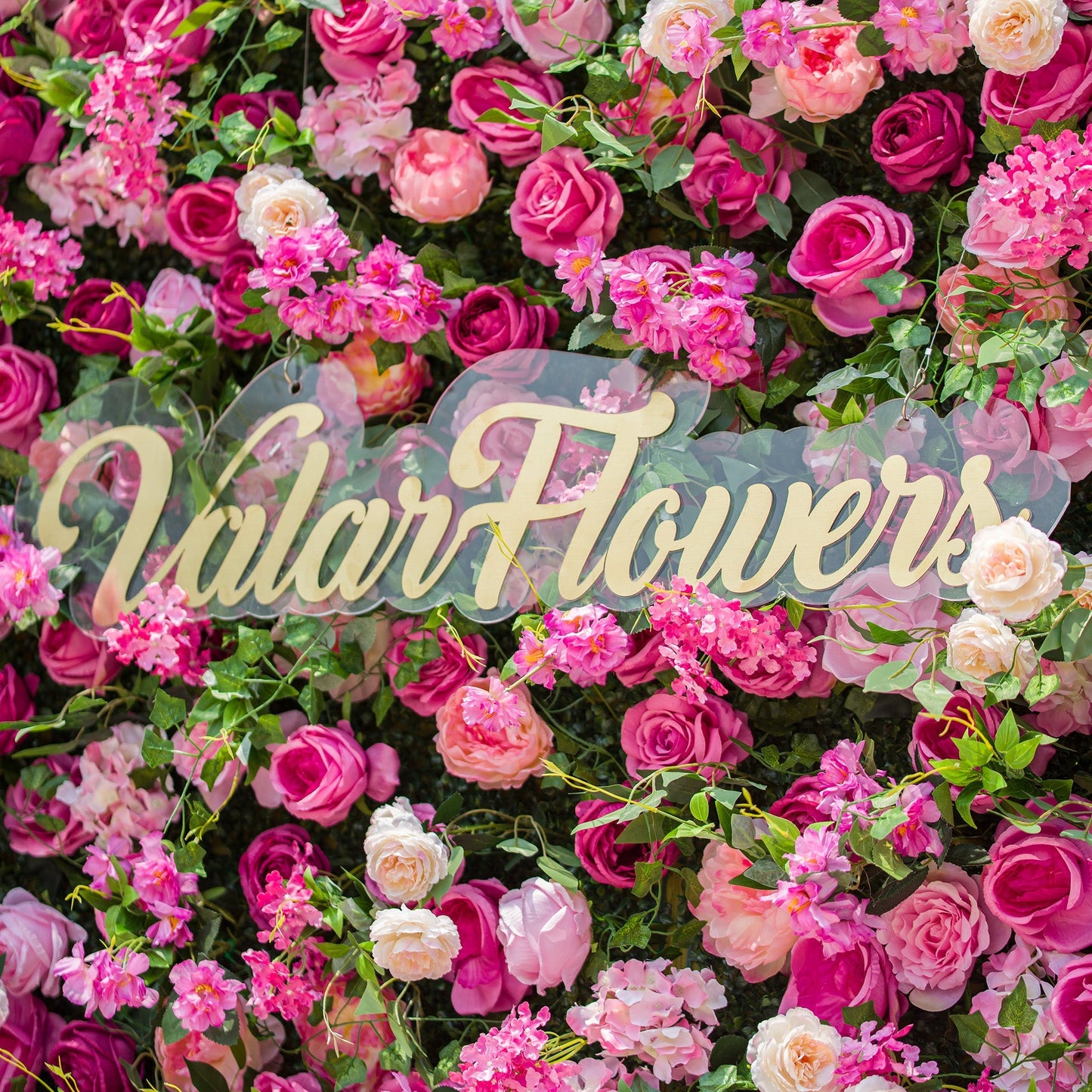 🔥[Hot sale]🔥 Radiant and Enchanting Multishade Pink Artificial Flower Backdrop by