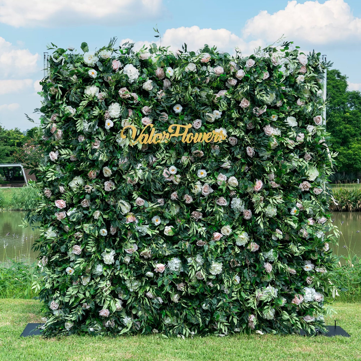 🔥[Hot sale]🔥 3D Flowers Green Lush and Deluxe Floral Wall Weddings Backdrop and Photography