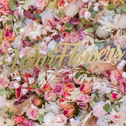 🔥[Hot sale]🔥 Roll Up Fabric Artificial Flower Wall Wedding Backdrop, Floral Party Decor, Event Photography
