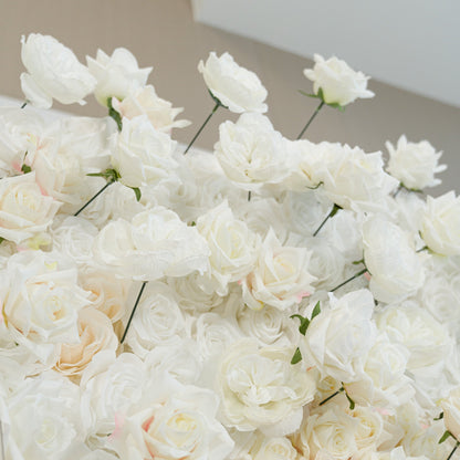 🔥[Hot sale]🔥 Roll Up Fabric Artificial Flower Wall Wedding Backdrop, Floral Party Decor, Event Photography