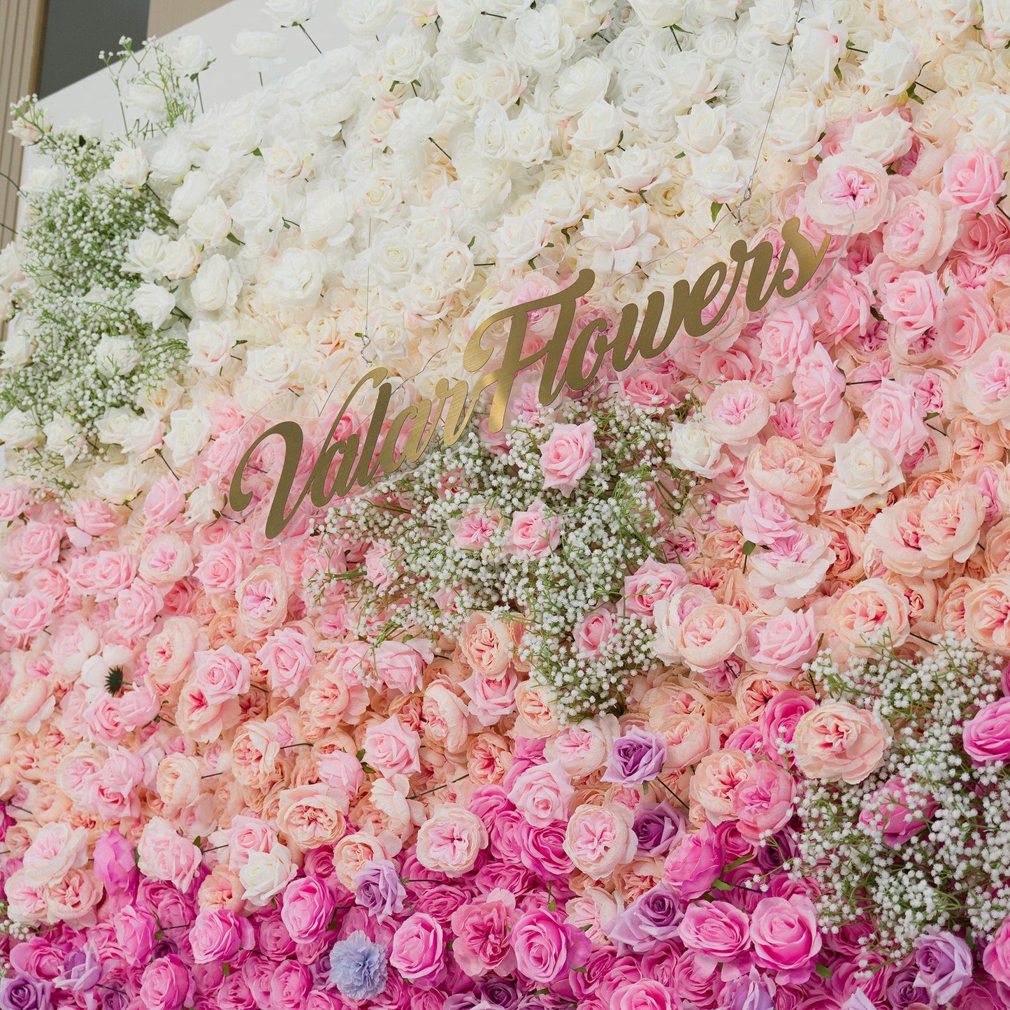 🔥[Hot sale]🔥 Roll Up Fabric Artificial Flower Wall Wedding Backdrop, Floral Party Decor, Event Photography