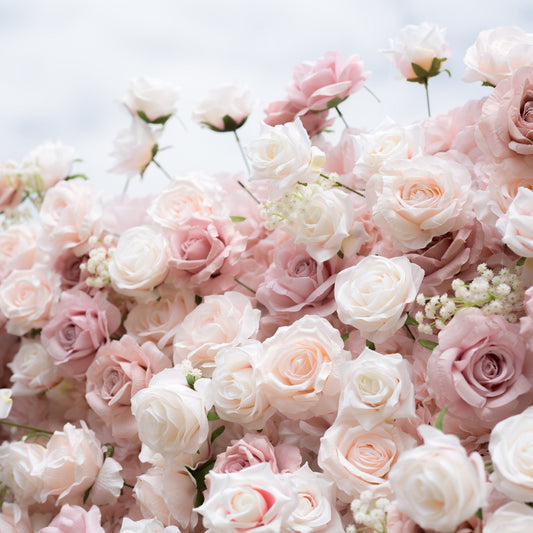 🔥[Hot sale]🔥 Delightful and Enchanting Blush - Toned Artificial Flower Backdrop by